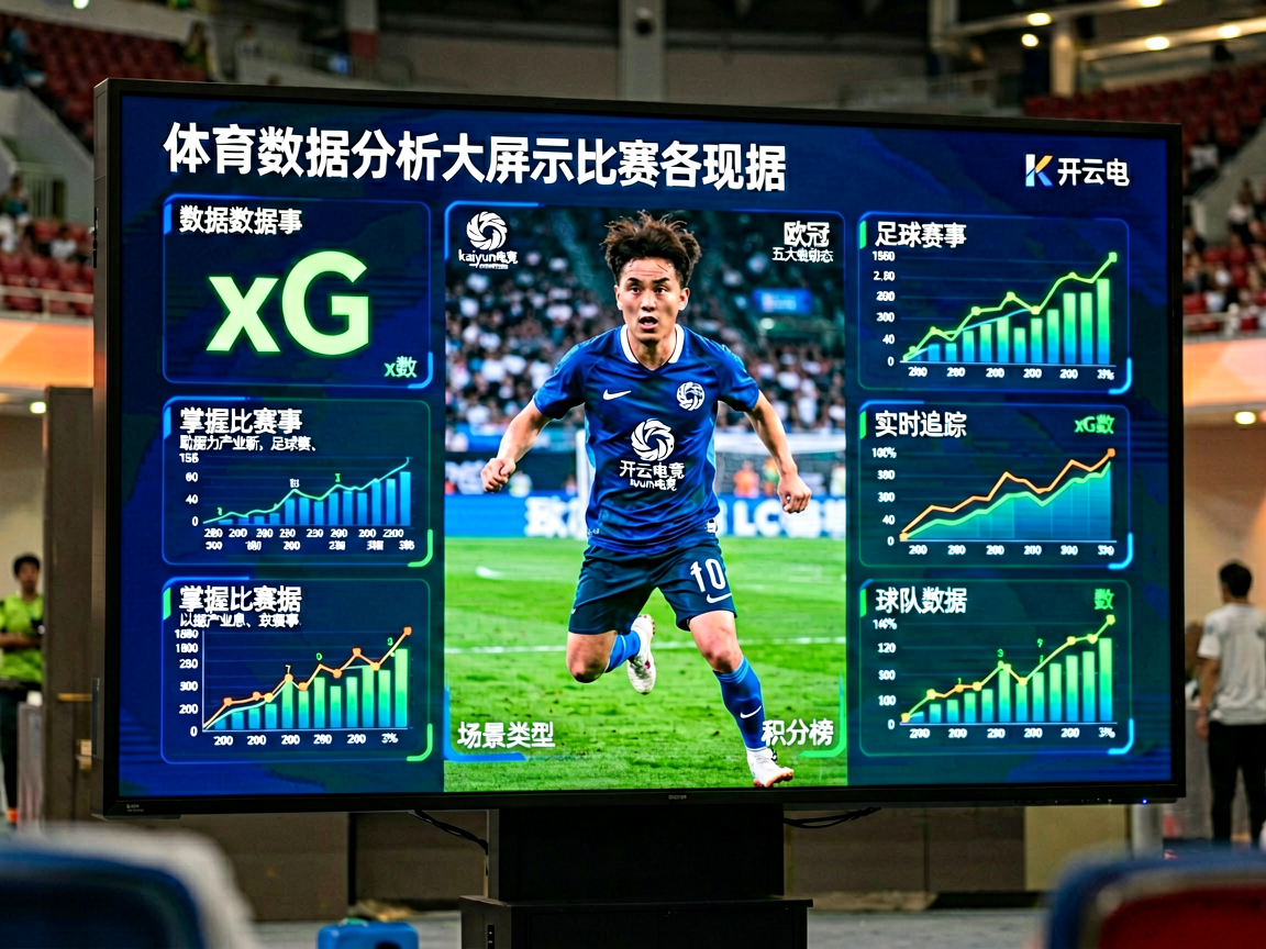 体育数据分析大屏展示比赛各项统计数据和可视化图表